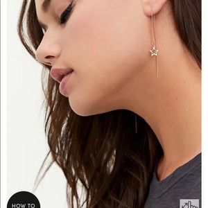 HEART THREADER EARRING SET OF 3 - GOLD TONE